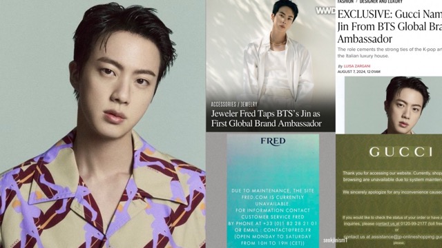 Sức ảnh hưởng lớn của Jin BTS với Gucci và FRED